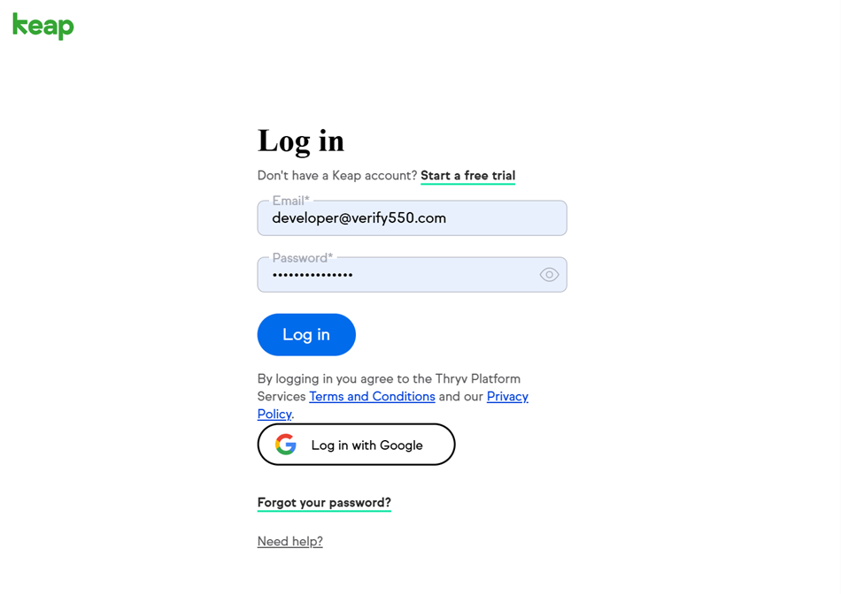 Complete Keap OAuth to allow Zapier to access your account