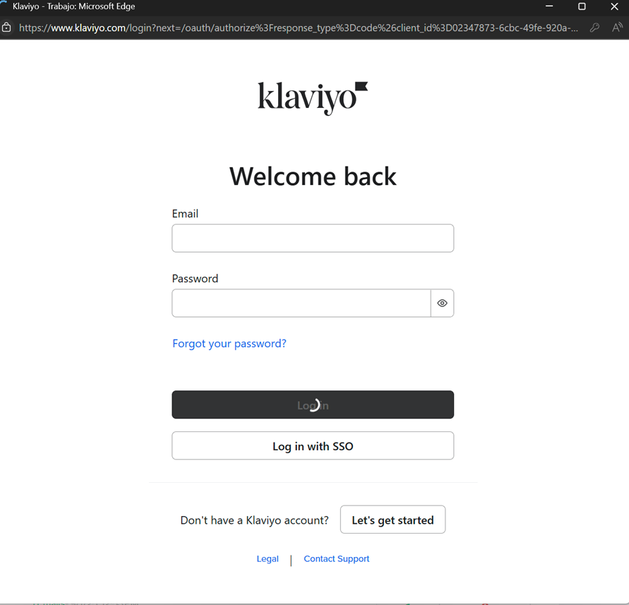 Install the Verify550 app from the Klaviyo integrations page