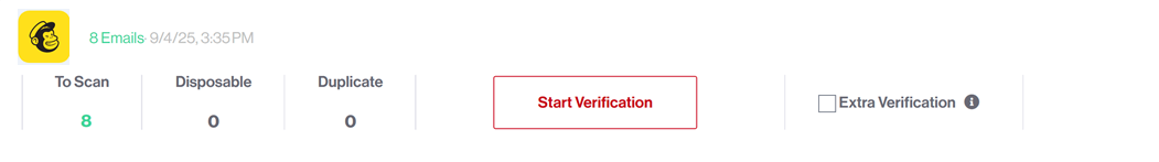 Run verification to detect risky or duplicate emails